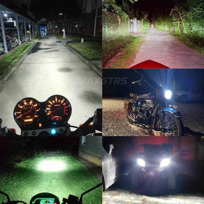 1× H4 Motorcycle LED Headlight Bulb H4 HB3 LED Moto Light High Low Beam Headlamp Motorbike LED Light 6000K Warm White White