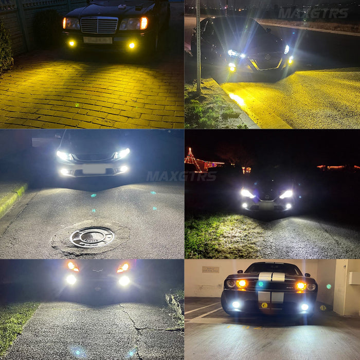 2× 880 881 LED Bulb Fog Light Canbus H27 LED Fog Lights 12V DRL Super Btight Plug and Play Car Driving Lamp Non-Polarity