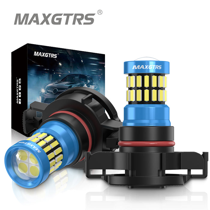 2x PS24W 5202 h16(eu) 2504 5201 5301 5202 PS19W LED Fog Light Bulbs Extremely Bright 50W GC 5530 Chipset 6000K