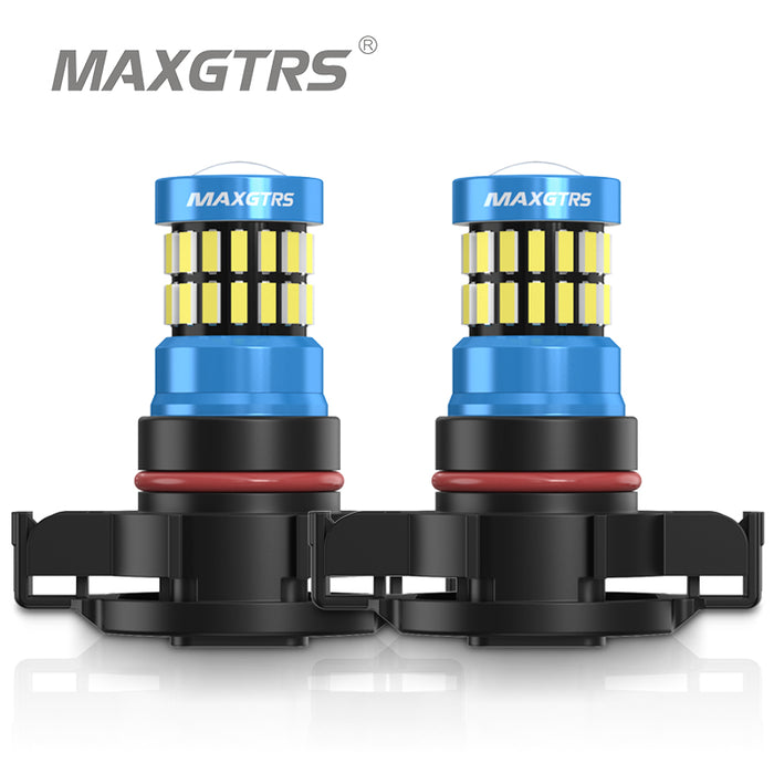 2x PS24W 5202 h16(eu) 2504 5201 5301 5202 PS19W LED Fog Light Bulbs Extremely Bright 50W GC 5530 Chipset 6000K