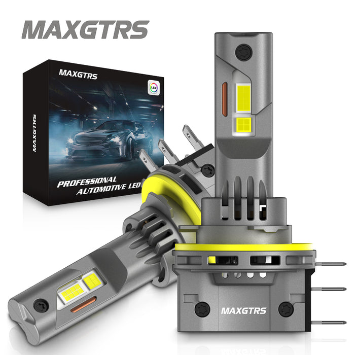 2x H15 LED Bulbs Canbus No Error 90W 30000LM CSP Car Lights for Audi Mercedes Benz Volkswagen Golf Daytime Running Lights