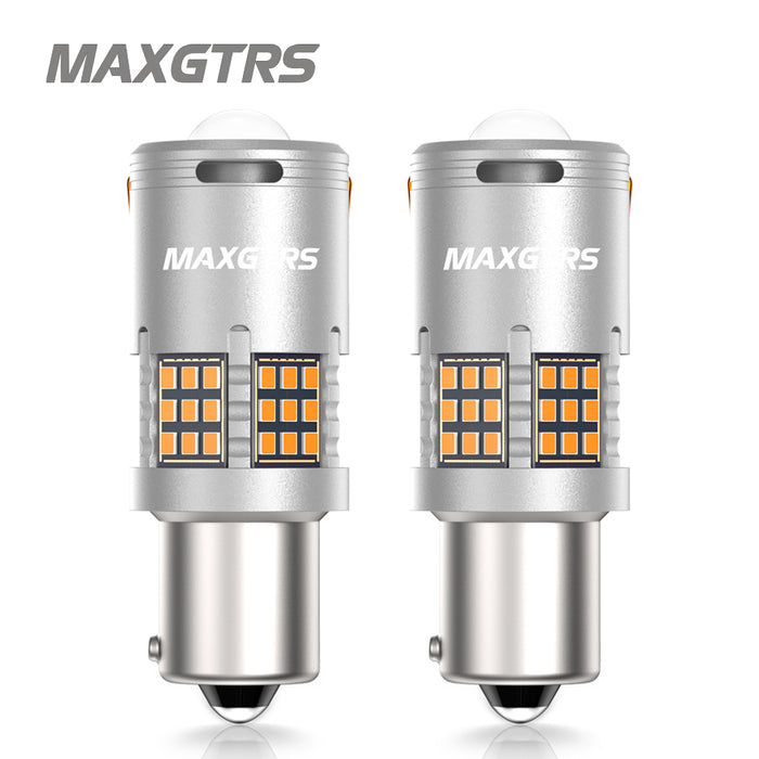 2× 1156 BA15S BAU15S PY21W T20 7440 W21W T25 3157 3156 LED Bulbs CANBUS No Error Turn Signal Hyper Flash Light with Fan