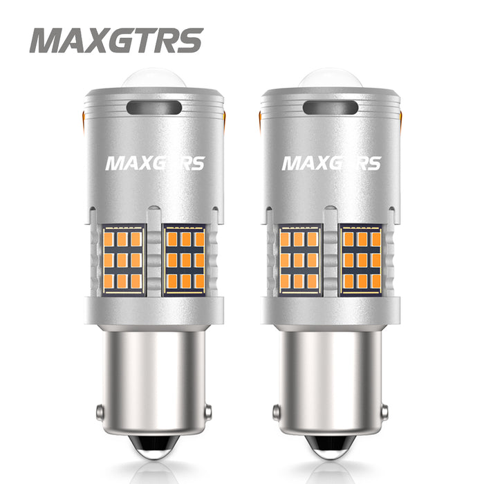 2× 1156 BA15S BAU15S PY21W T20 7440 W21W T25 3157 3156 LED Bulbs CANBUS No Error Turn Signal Hyper Flash Light with Fan