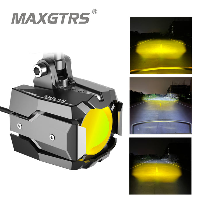 For Sample Motorcycle Bi LED Projector Lens HD Fog Driving Lamp