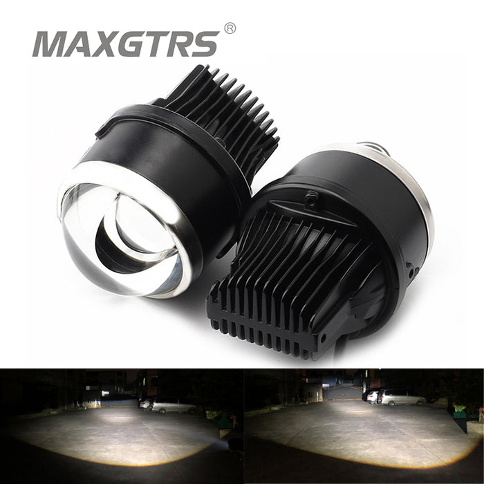 2x 3.0 inch Universal LED Bi-Xenon Auto/Motorcycle Fog Light High Low Beam Projector Lens Car Driving Lamps Retrofit Assembly