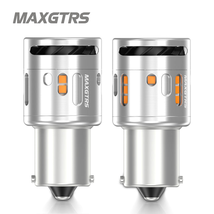 2x Soft Light P21W BA15S LED CANBUS Turn Signal Lamp 1156 BAU15S PY21W T20 7440 LED Replacement Bulb No Hyper Flash Car Indicator Lights