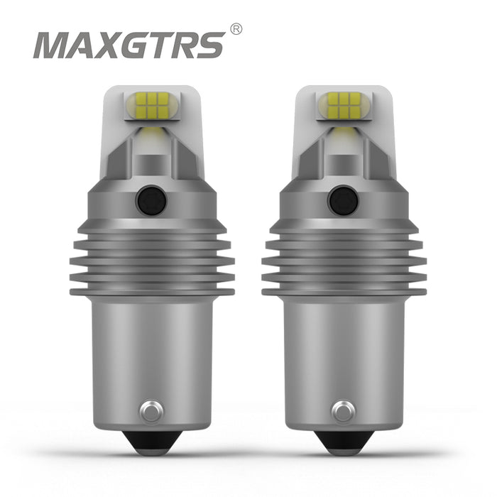  MAXGTRS P21W BA15S 1156(180°) LED Bulb CANBUS Reversing light  Super bright 3570 Chip 6500K White Error Free Blinker Anti Hyper Flash 24W  4000LM lamp Plug and Play(2 pack) : Automotive