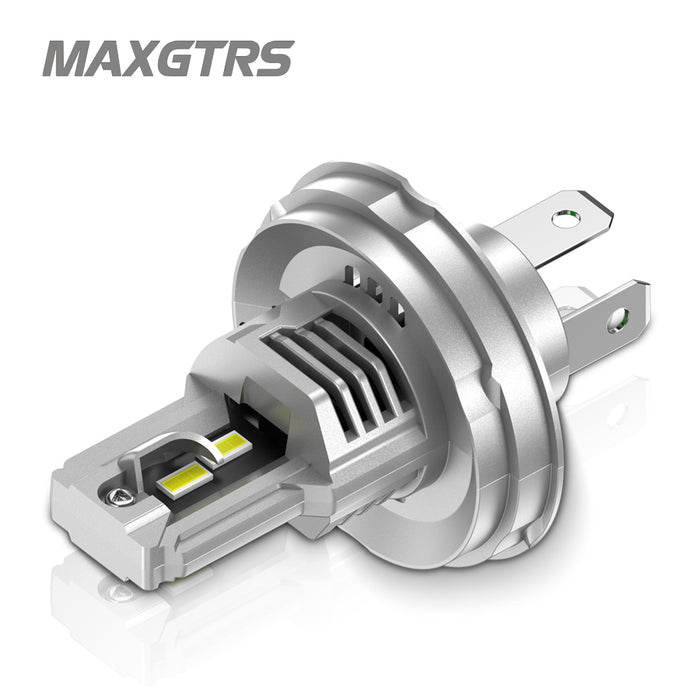 1× R2 P45T LED Headlight Bulb DC 12V H4 HB2 9003 White High Low Beam LED Bulb for Motorcycle Headlight Non-polarity