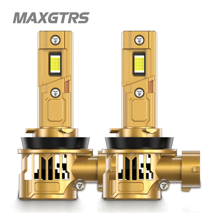2X 30000LM H7 H11 H8 H9 LED Headlight Bulbs 6500K White Gold 9006 HB4 9012 LED Front High Low Beam 9005/HB3 With Cooling Fan