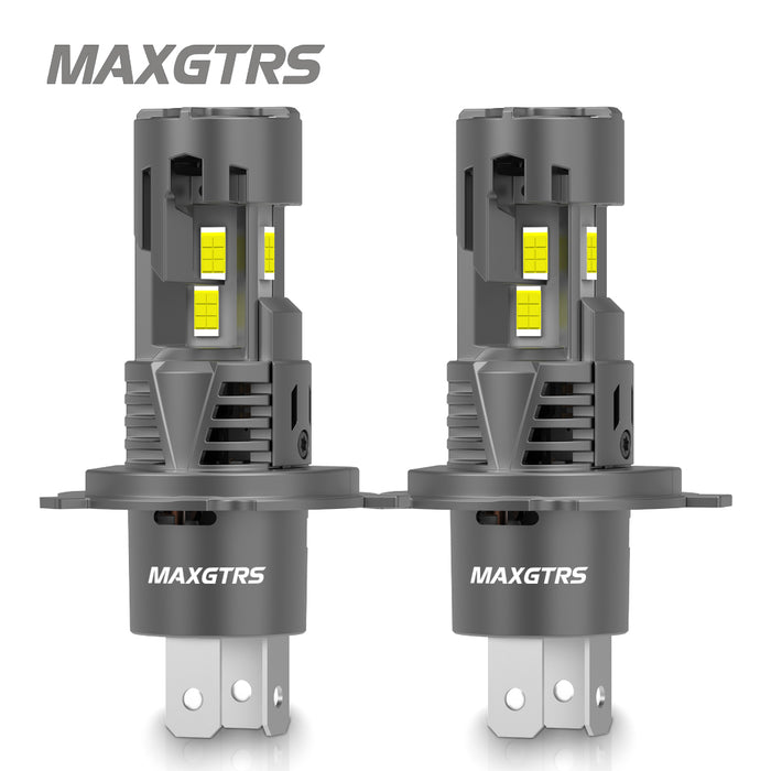 2X H4 LED Canbus Headlights 12V 9003 HB2 Hi/Lo Beam Motorcycle Headlamp Fanless H4 LED Bulb for Lada Honda Toyota Ford