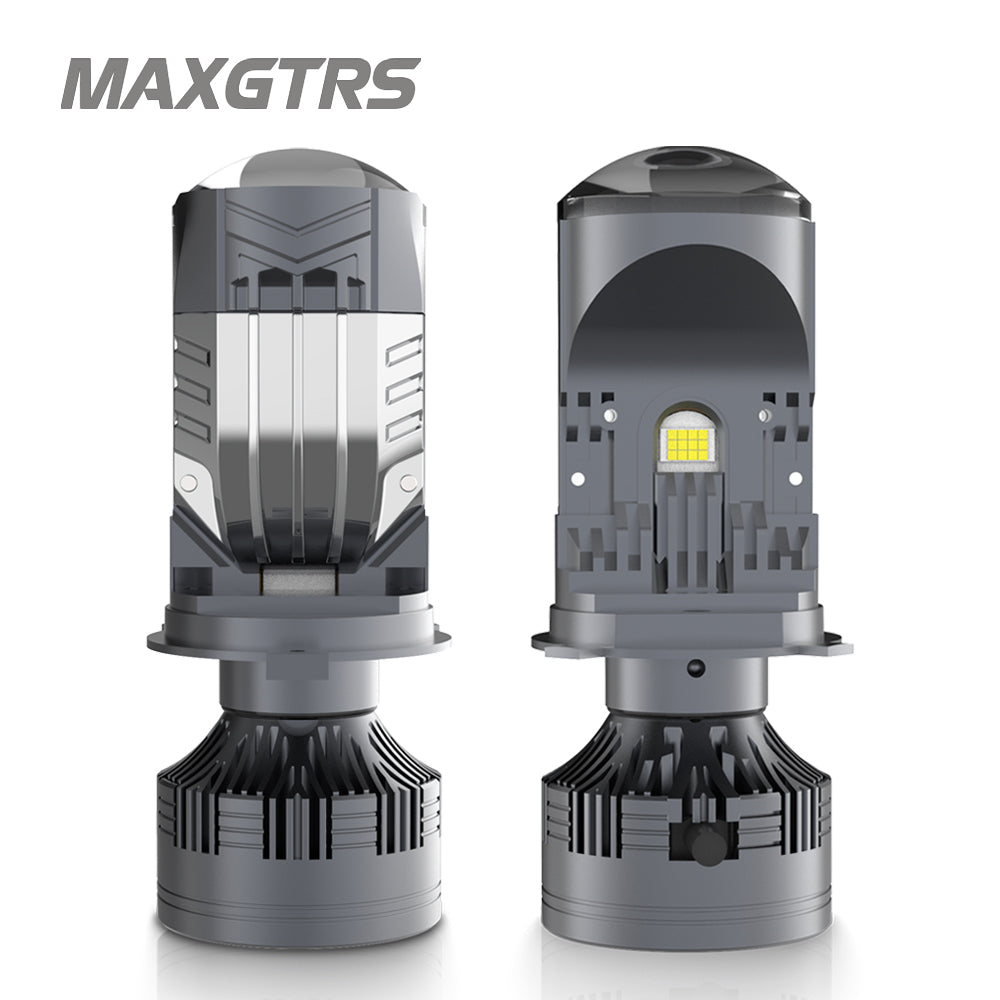 Large Lens H4 LED Headlight Mini Projector Lens LED H4 Auto Lamp Autom ...