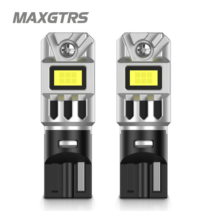 2xT10 LED W5W 5W Car Side Interior lights 12V Super Bright Bulb 5530 Chips 194 168 Auto White 6000K Parking Marker Dome Lamps