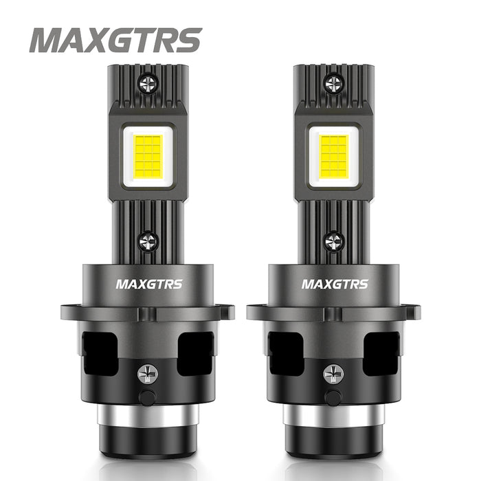 2x D1 D2 D3 D4S LED Headlight Bulbs 6000K White Conversion Kit Plug and Play HID Xenon Light Replacement CANBUS Error Free