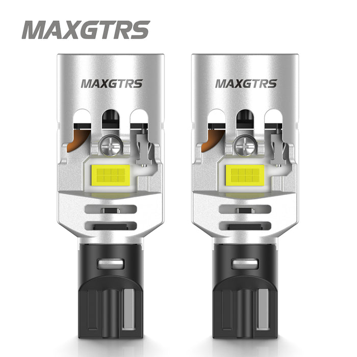 2x 4000LM Canbus T15 T16 Fan LED Reverse Lights W16W Car Rear Turn Signal Bulb Lamp 912 921 White Amber Yellow