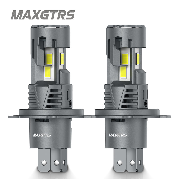 2X H4 LED Canbus Headlights 12V 9003 HB2 Hi/Lo Beam Motorcycle Headlamp Fanless H4 LED Bulb for Lada Honda Toyota Ford