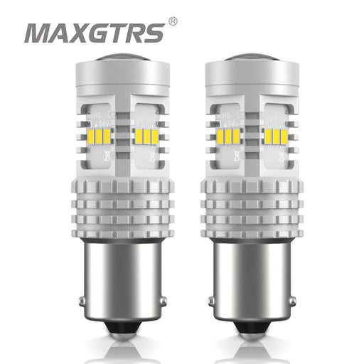 1156 BA15S/7506/P21W 78-SMD 3014 LED Bulbs with Projector, Xenon White –  Autolizer