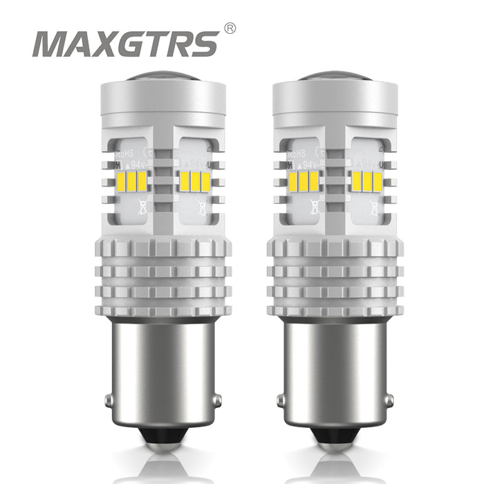 LED Car Lights Bulb  MAXGTRS - 2× T20 7440 1156 BA15S 3156 3157 W21W WY21W LED  Car Turn Signal DRL Bulb Brake Lights Auto Reverse Lamps — maxgtrs