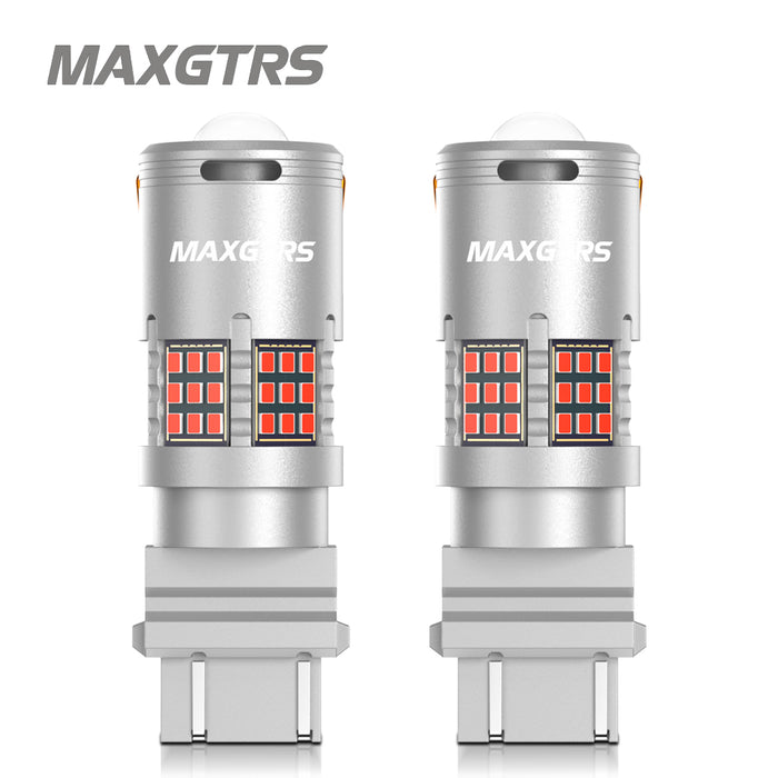 2× 1157 BAY15D P21/5W 7443 W21/5W T25 3157 P27/7W LED Bulbs CANBUS No Error Backup Brake Light Lamp Hyper Flash
