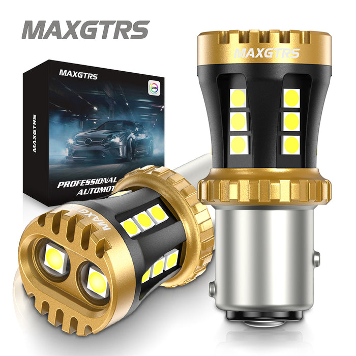 2x S25 P21W BA15S 7443 W21/5W 1157 1156 T20 7440 W21W BAY15D LED Bulbs Car Tail Lights Brake Lights Turn Signal Reverse Lamp DRL