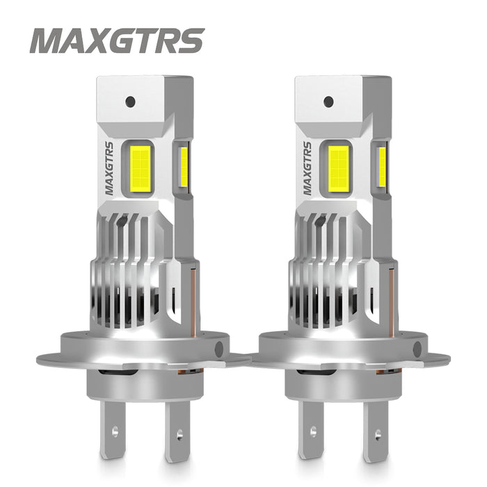 2× Turbo H7 LED Front Headlight Bulbs 28000LM CANBUS Mini Size H7 LED High Low Beam Vehicle Lighting 6500K White 12V