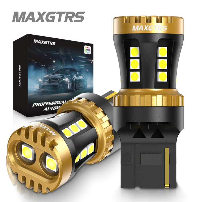 2x S25 P21W BA15S 7443 W21/5W 1157 1156 T20 7440 W21W BAY15D LED Bulbs Car Tail Lights Brake Lights Turn Signal Reverse Lamp DRL