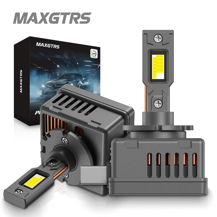 2x D1 D2 D3 D4S LED Headlight Bulbs 6000K White Conversion Kit Plug and Play HID Xenon Light Replacement CANBUS Error Free