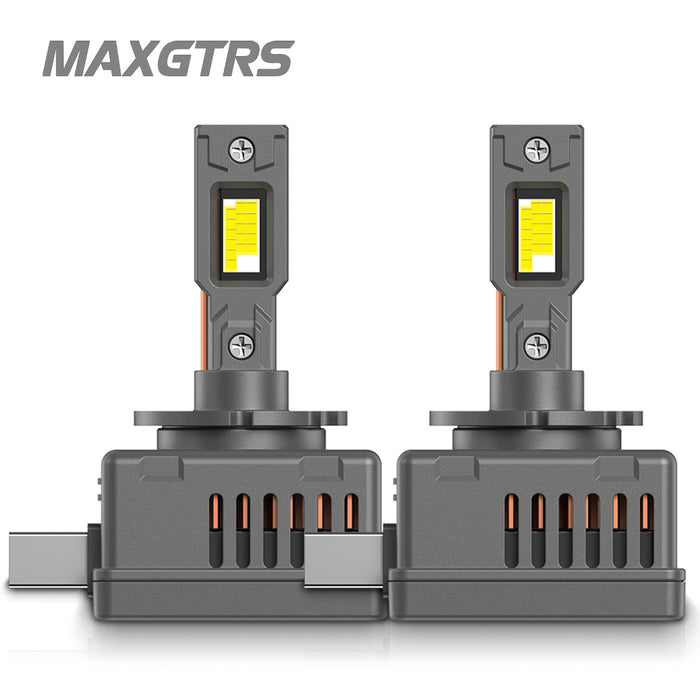 2x D1 D2 D3 D4S LED Headlight Bulbs 6000K White Conversion Kit Plug and Play HID Xenon Light Replacement CANBUS Error Free