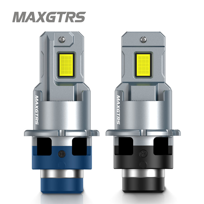 2x D4S D4R D2R D2S LED Headlight Bulbs 6000K White Conversion Kit Plug and Play HID Xenon Light Replacement CANBUS Error Free