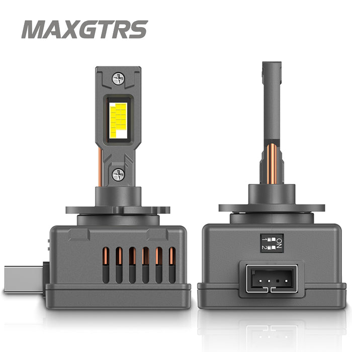 2x D1 D2 D3 D4S LED Headlight Bulbs 6000K White Conversion Kit Plug and Play HID Xenon Light Replacement CANBUS Error Free