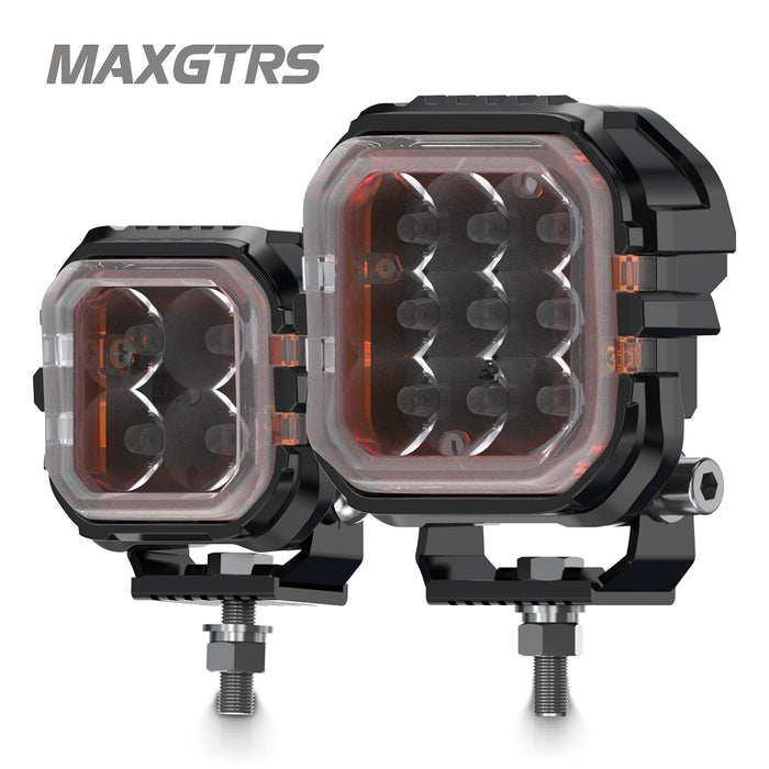 1× 3 Inch/4 Inch Super Amber Drl Led Work Light Bar for Car Jeep Wrangler 12v Led Spotlight Auxiliary lights For Lada Niva Offroad Truck SUV ATV