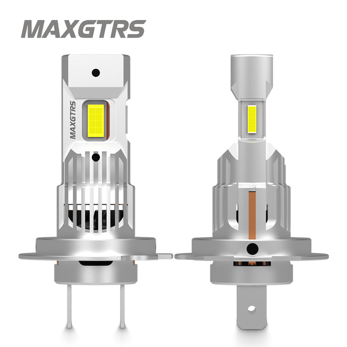 2× Turbo H7 LED Front Headlight Bulbs 28000LM CANBUS Mini Size H7 LED High Low Beam Vehicle Lighting 6500K White 12V
