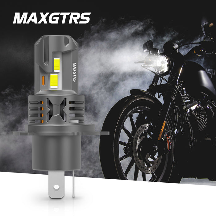 1× H4 Motorcycle LED Headlight Bulb H4 HB3 LED Moto Light High Low Beam Headlamp Motorbike LED Light 6000K Warm White White