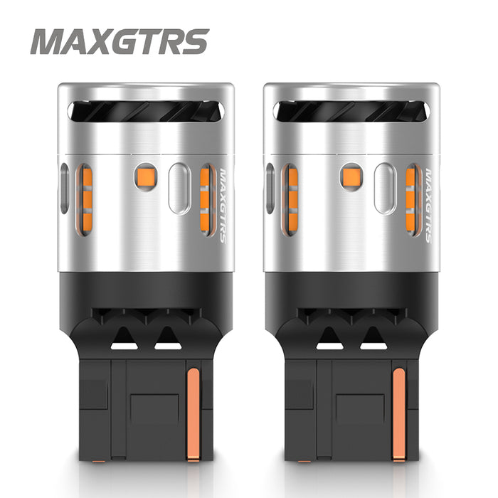 2x Soft Light P21W BA15S LED CANBUS Turn Signal Lamp 1156 BAU15S PY21W T20 7440 LED Replacement Bulb No Hyper Flash Car Indicator Lights