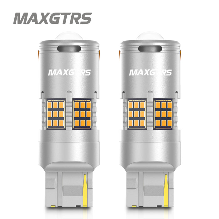 2× 1156 BA15S BAU15S PY21W T20 7440 W21W T25 3157 3156 LED Bulbs CANBUS No Error Turn Signal Hyper Flash Light with Fan