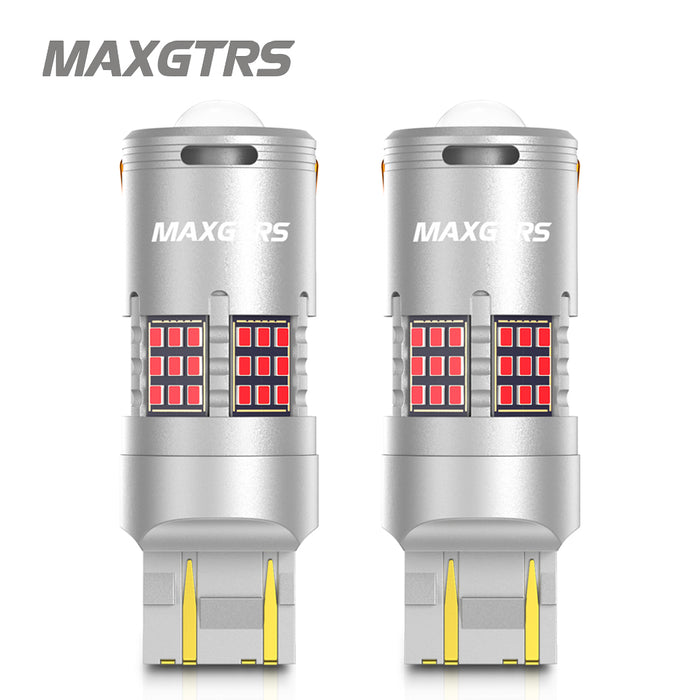 2× 1157 BAY15D P21/5W 7443 W21/5W T25 3157 P27/7W LED Bulbs CANBUS No Error Backup Brake Light Lamp Hyper Flash