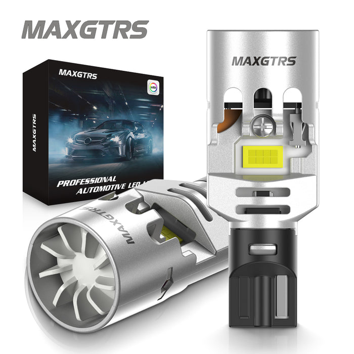 2x 4000LM Canbus T15 T16 Fan LED Reverse Lights W16W Car Rear Turn Signal Bulb Lamp 912 921 White Amber Yellow