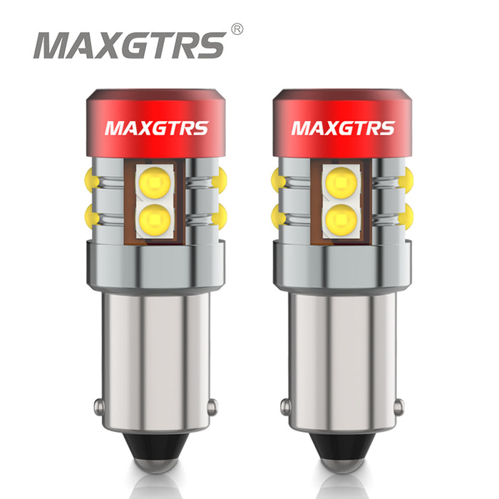 2× Super Bright BA9S LED BAX9S H6W T4W BAY9S H21W Bulb 30-SMD Car Reverse Lights Auto Parking License Plate Interior Map Dome Lamps