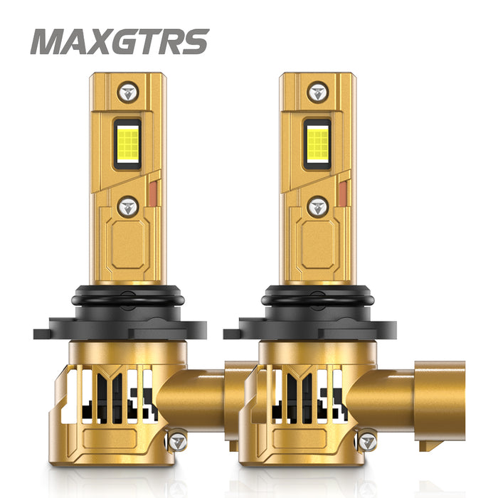 2X 30000LM H7 H11 H8 H9 LED Headlight Bulbs 6500K White Gold 9006 HB4 9012 LED Front High Low Beam 9005/HB3 With Cooling Fan
