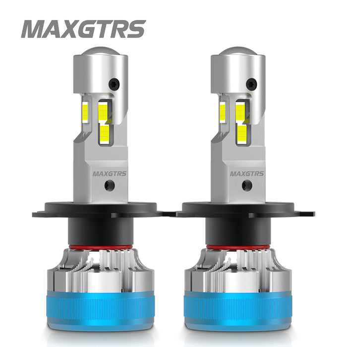 2x Three Sides Shine H7 H4 H11 Led Lamp Lens Tube Lights H8 HB3 9005 HB4 9006 9012 12V Canbus For Car Led Headlight Bulb