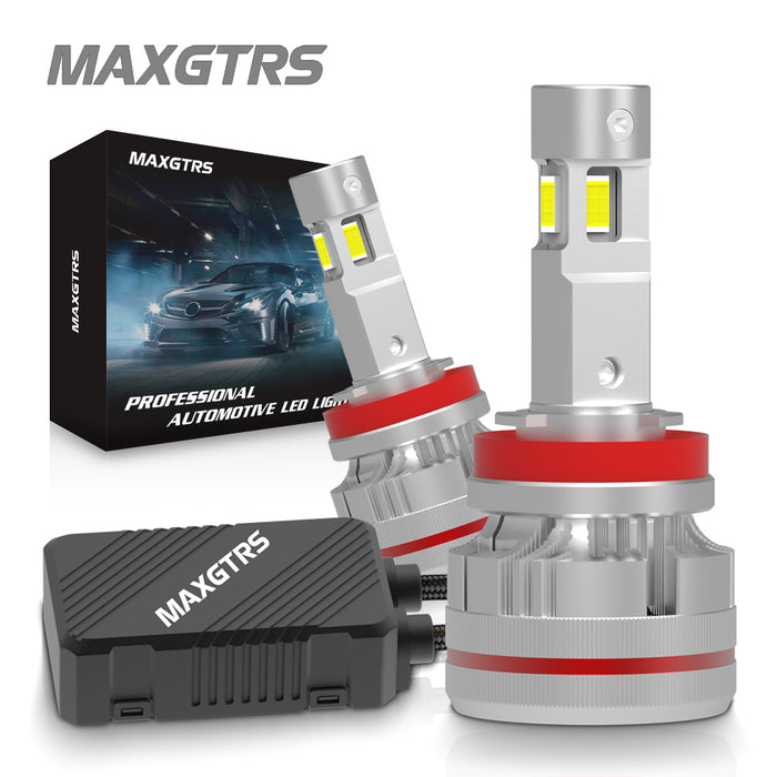 2x 3 Sides Shine H7 H4 H11 Led Lamp Tube Lights H8 HB3 9005 HB4 9006 9012 12V Canbus Car Led Headlight Bulb For Projector Lens