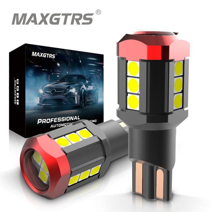 LED Car Lights Bulb  MAXGTRS - 2× T15 W16W 921 912 LED Bulbs Canbus Error  Free Backup Light Reverse lamp with LENS — maxgtrs
