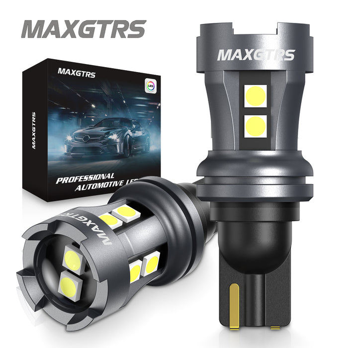 2Pcs T15 LED Bulb W16W LED Tail Lamp Canbus No Error 3030 10-SMD 912 921 LED Lights 12V Car Backup Reverse Light 2000LM 6000K