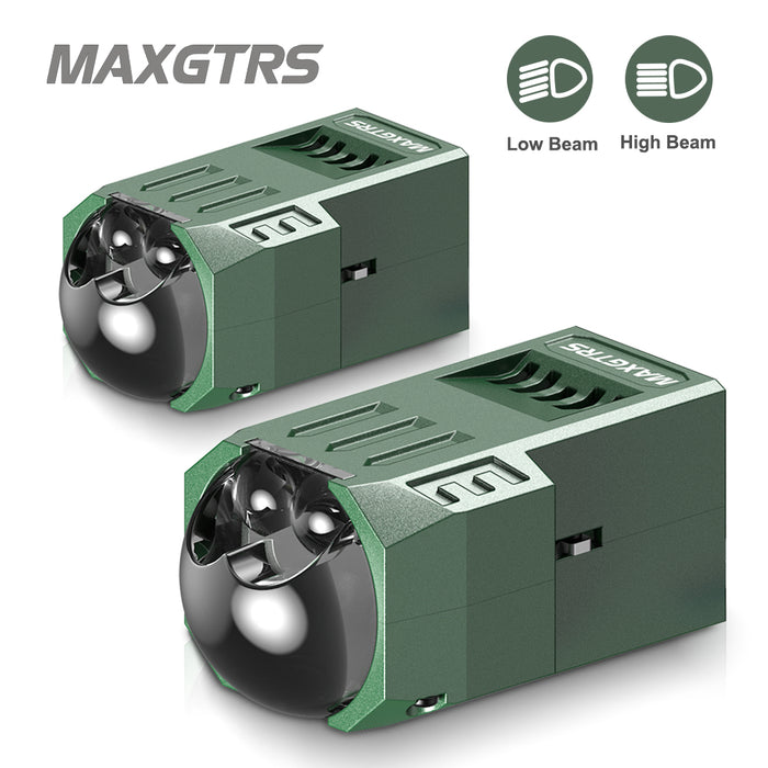 2× Bi Led Module 1.5 Inch Matrix Bi Led Projector Retrofit Headlight High Low Beam for 12V Car Motorcycle Auto Accessories