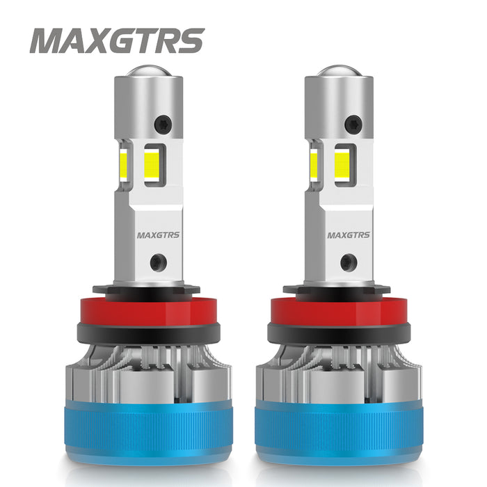 2x Three Sides Shine H7 H4 H11 Led Lamp Lens Tube Lights H8 HB3 9005 HB4 9006 9012 12V Canbus For Car Led Headlight Bulb
