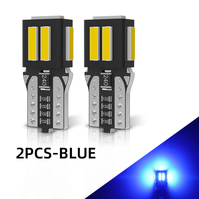 2× T10 194 168 LED W5W LED Bulbs Canbus License Plate Car Sidemarker Parking Width Interior Dome Light Reading Lamp