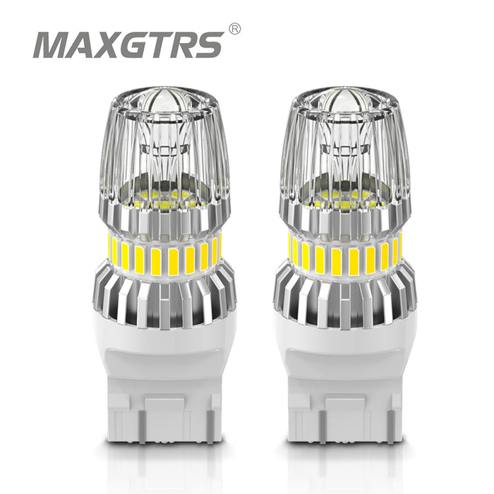 2x T20 LED Canbus 1157 BAY15D 7443 W21/5W 7440 W21W LED Bulb 6500K White Car Parking Position Light DRL Daytime Running Lamp 12V