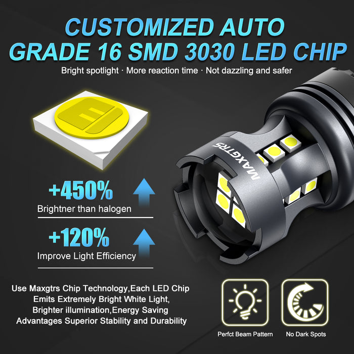 2x P21W BA15S 1156 7440 7443 LED Light Bulb T20 7506 BAY15D 1157 P21/5W LED Bulbs DRL Car Parking Position Reverse Lights