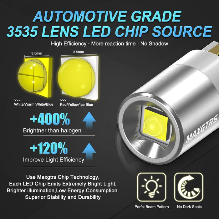 2x Super Bright T10 LED W5W 3535 Chips Car Side Interior lights Bulb 194 168 Auto White/Yellow/Red Parking Marker Dome Lamps