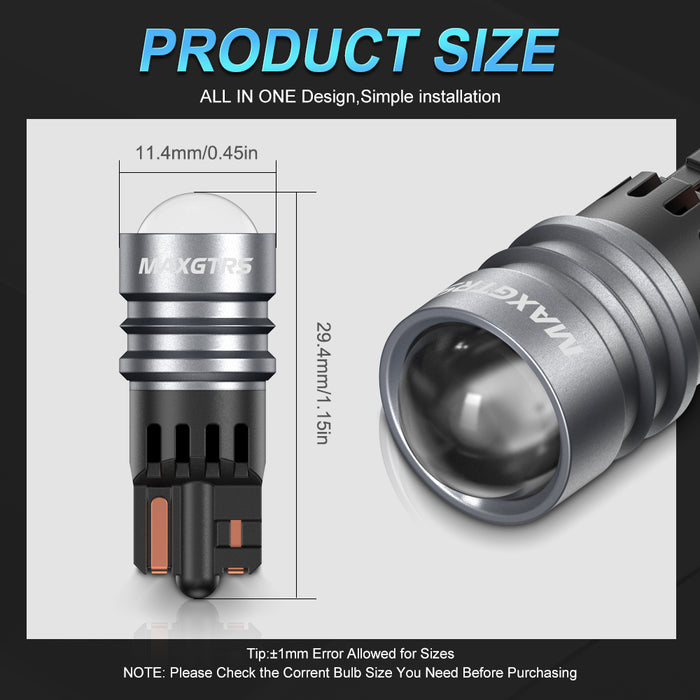 2× W5W XBD 2 SMD Car T10 LED Bulb 194 168 Wedge Replacement Reverse Instrument Panel Lamp White Bulbs For Clearance Lights