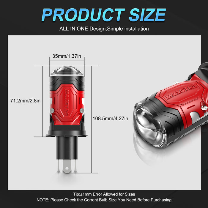 160W H4 LED Headlight Double Projector Lens LED HB2 9003 Auto Lamp Headlamp Hi/Low Beam Light 32000LM With Solenoid Valve